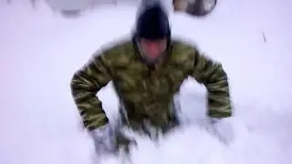 Паркур в снег