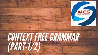 Context free grammar (part-1/2) - Theory of computation
