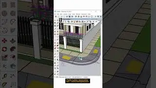 Make a road with Profile Builder in SketchUp | profile builder #shorts #tutorial #sketchup