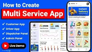 How to Create a Multi Service App | Build a White Label Multi Service App | Gojek Clone | Grab Clone