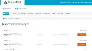 Sell digital products with AbanteCart