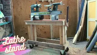 DIY mobile lathe stand