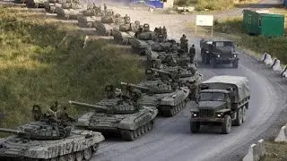 Колонна военной техники под Одессой ( Column of military equipment near Odessa )