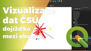QGIS dojížďka mezi obcemi data ČSÚ