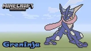Minecraft: Pixel Art Tutorial and Showcase: Greninja (Pokemon)