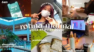 rotina volta às aulas 2023! - acordando 6am, shopping, leituras, produtividade, compras & etc