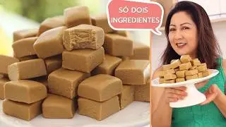 DOES NOT GO ON THE FIRE - EVERYTHING BY HAND and ONLY 2 INGREDIENTS - DULCE DE LECHE SQUARES - Di...