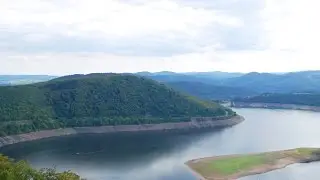 Radtour entlang des Edersee Nordufers (Zeitraffer/Hyperlapse)