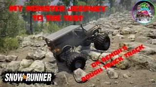 SnowRunner Monster Jeepney to the test on Remoh's Rough Truck Track