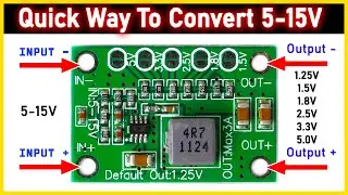 Mini DC DC Step Down Power Converter Board || CA-1235 Buck Converter (Chip: MP1495)