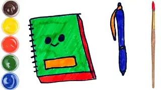 How To Draw A Book? Kitob Qanday Chiziladi? Как Нарисовать Книжку?