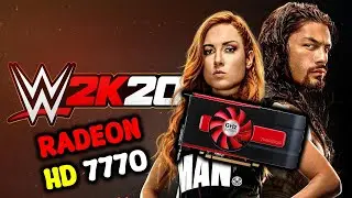 WWE 2K20 ON RADEON HD 7770 1GB DDR5 || Core i5 2nd Gen. ||