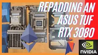 Repadding an Nvidia RTX 3080 ASUS TUF for Ethereum Mining... Did it work?
