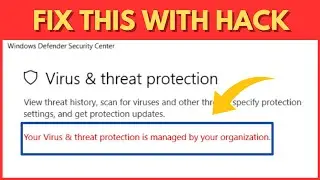 Virus and Threat Protection is Managed by your Organization Windows 11 10
