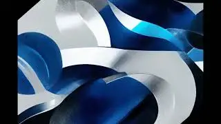 How AI see a Abstract blue fluid