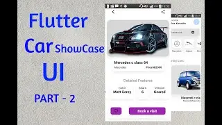 Flutter Car Showcase UI - Part 2