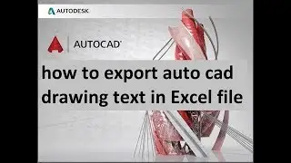 How to Convert AutoCAD point file in to Excel Sheet.