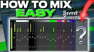 HOW TO MIX YOUR BEATS *EASY* | Fl Studio 20 | Beat Mixing Tutorial