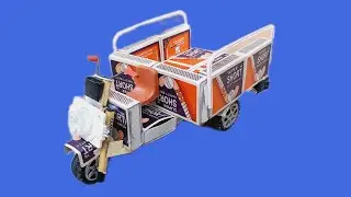 How to make Matchbox Tuk - Tuk Cargo Autorickshaw At Home