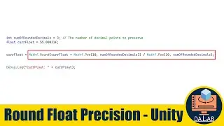 Round Float to Number of Decimal Points in C# Unity