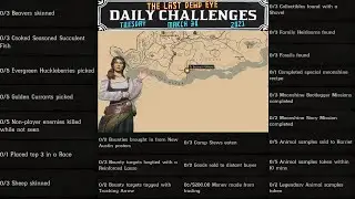 Beaver Golden Currant Succulent Fish Sheep Madam Nazar Locations Daily Challenges Red Dead Online