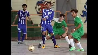 ملخص لمسات عزت ابراهيم مبارة القوة الجوية & نادي الجنوب لكرة الصالات  موسم 2017-2018