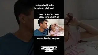 KARDEŞİMİ ZEHİRLEDİM BAYILDI !🥺 