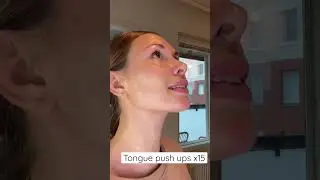 Double chin jawline contouring shaping exercise