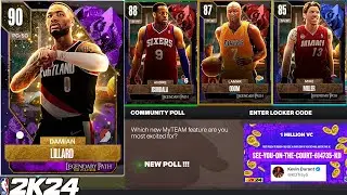 New Guaranteed FREE Player Packs and Free Cards! 1 MILLION VC LOCKER CODE from KD! NBA 2K24 MyTeam