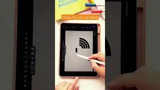 How to curve text | Procreate tutorial | Vectornator tutorial | Curved text tutorial