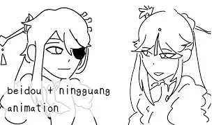 ningguang kisses beidou