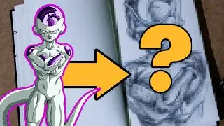 Drawing Frieza | Dragon Ball | in Skecthbook - Comic Book Style