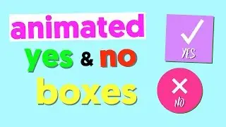 Animated Yes and No Boxes | Green Screens