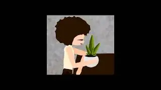 Я люблю запах комнатных растений, он так успокаивает #animation #art #анимация #аниме