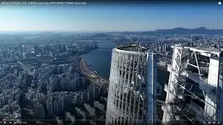 맑은날의 롯데월드타워 , 서울하늘, seoul sky, LOTTE WORLD TOWER | drone reel