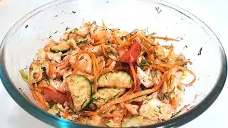 Салат из свежей капусты по Корейский