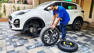 How to rotate tires on Kia Sportage