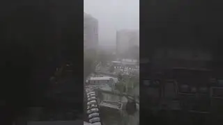Снег в Москве 8 мая, 2024 года.