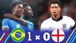 Brazil 1 × 0 England ( Endrick & Vinicius Junior Destroyed Bellingham) 2024 Friendly Highlight HD