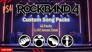 [PS4] Rock Band 4 Custom Songs (1,747 Songs, 12 Packs) w/Download Link [PKG]