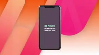 CopyBox Quickly insert previously prepared text in the input field