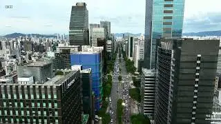 서울 강남구 역삼동,선릉역 일대. 테헤란로, 항공자료영상  1/3  |  23년 9월  [4k] drone reel
