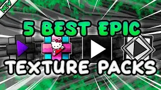 5 epic TEXTURE PACKS amazing para GEOMETRY DASH 2.208 ~ HIGH, MEDIUM!! & MORE  ~ #13
