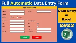 Full Automatic Data Entry Software in MS Excel | Data entry Form | AR Computer Guide
