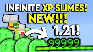 BEST XP SLIME FARM 1.21 Minecraft Tutorial 128 Lvl Slime 3 Minutes!