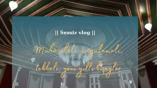 Sessiz vlog || Muhasebeli, sorgulamalı, tekkeli, yeni yıllı bişeyler || Zeynep