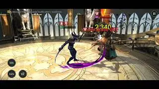Hellfreak (20 power) vs Leorius the Proud (64 power) MANUAL fight