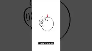 Cómo dibujar una alcancía de cerdito 🐽 a partir de letras (tutorial paso a paso)