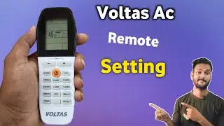 Voltas ac remote setting  | how to use Voltas ac remote control