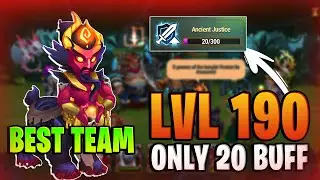Defeating Temple Guardians Level 190 with Just 20 Buffs! - Hero Wars